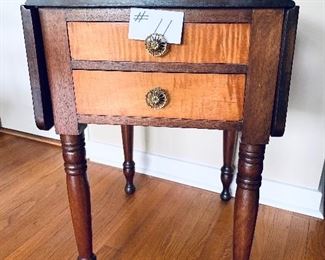 ANTIQUE DROP LEAF TABLE 
( see photos for wear).  35w x 22d x 29t
$149