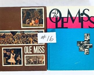 1967 Ole Miss yearbook $45
1972 Ole Miss yearbook $30