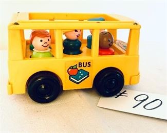 Fisher price school bus 6 inches long $15