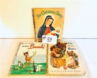 Three vintage golden books set $12