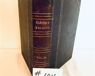 Bond volume 30 Harpers weekly magazine 
$200 dec.1864-may1865)
