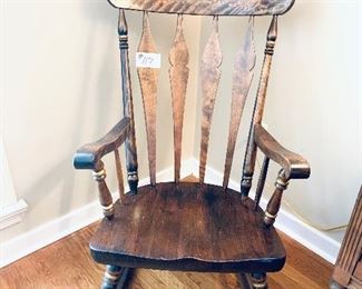 Vintage rocking chair 24 inches wide by 43 inches tall $185