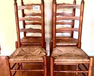 For ladder back chairs 
the seats need repair 
17.5 inches wide by 42 inches tall $165