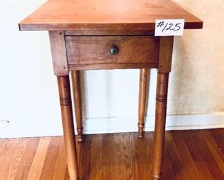 Small pine table 22 inches wide by 19.5 inches deep by 30 inches tall $150