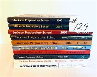 Set of 10 Jackson prep yearbooks $40
