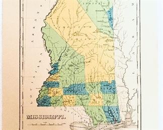 Mississippi statehood map circa 1822 copyright 19 74
11 inches wide by 14 inches tall $20