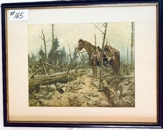 Vintage print by Gilbert Gawl 28 inches wide by 22 inches tall $85