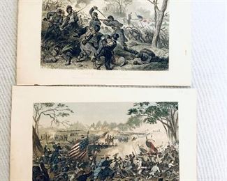 Pair of engravings” death of Colonel Baker and Newberry “
9 to 9 1/2 inches wide 1862.    $50
