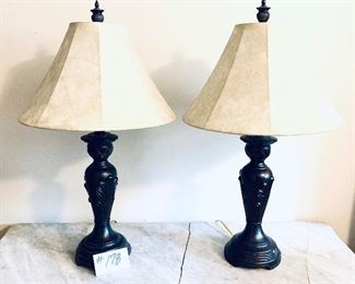 Pair of lamps 26 inches tall $60