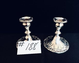 To Gorham silver plated candleholders 4.5 inches tall $90