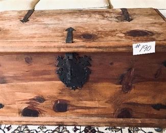 Primitive trunk 39 inches wide by 19.5 inches tall by 19.5 inches deep $335