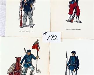 Union soldier art 9 x 12 lithographs $25 each