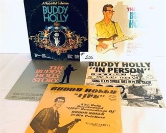 Five Buddy Holly albums $40
