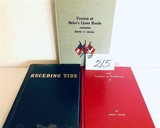 Three signed books by Edwin C Bearss $100