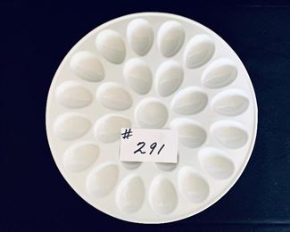 Ceramic egg platter 13 inches wide $12