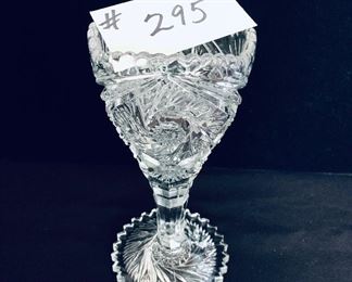 Glass vase 4inches wide 8 inches tall $25