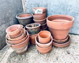 Lot of clay pots $45