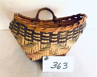 Hanging indian  basket 9 inches wide by 6 inches tall $80