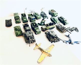 21 piece matchbox and hot wheels army lot $40