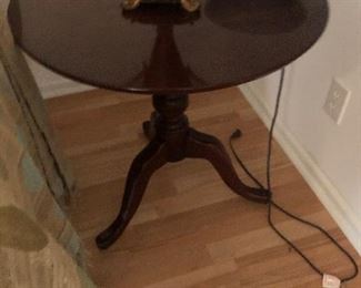 several solid wood signed occasional tables 