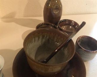pottery -asian /japan  tea sets 