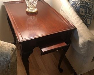 have 2  side tables w/ pull out 
