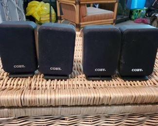 Lot of 4 Coby Speakers