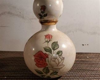 Hand Painted Opalescent Perfume Bottle
