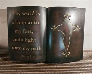 Tin Pslams Wall Decor Bible