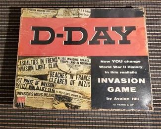 D-Day World War 2 Avalon Hill - Punched Board Game