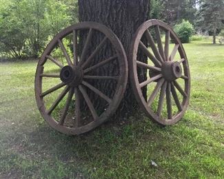 Antique Wagon Wheels 