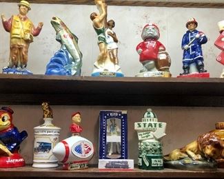 Vintage Collection of Jim Beam and Ezra Brooks Decanters ..... many more to come 
