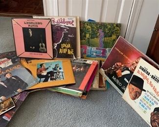 records, mostly latin american and some jazz