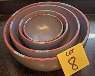 Lot #8 - $85 Dansk 4-piece mixing bowl set