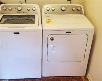 Lot #29 - $900 Maytag Bravos MCT Washer & Dryer (bought September 2019 for $1422)