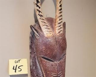 Lot #45 - $150 African Bobo Mask 24" long