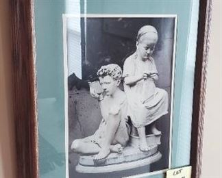 Lot #87 - $10 Picture of Kids Statue 19 1/4"x23 1/4"