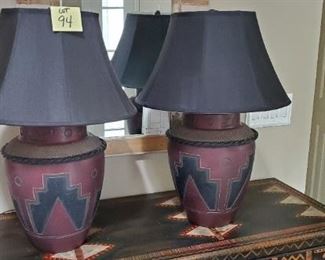 Lot #94 - $35 Pair of Lamps 29" tall