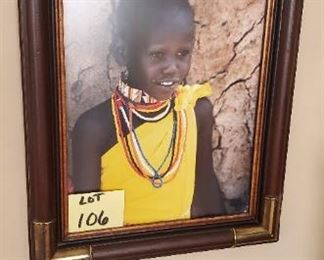 Lot #106 - $15 African Boy Photo 14 1/2" x 17 1/2"