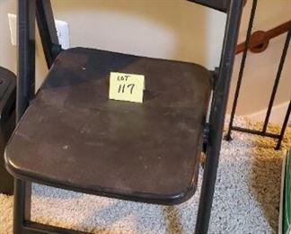 Lot #117 - $8 Plastic folding chair