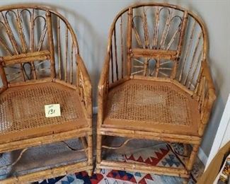 Lot #131 - $50 Bentwood chairs (minimal damage) 21w" x 20"d x 34"t