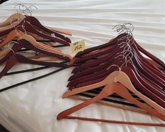 Lot #152 - $20 Lot of 27 wood hangers