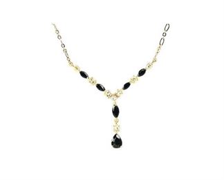 6. 6.51 CT Sapphire Diamond Necklace