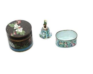 46. Three 3 Pieces of Chinese Enamel Ware