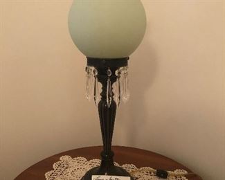Lamp with Fenton Custard Shade