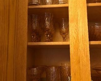 Roseland Pink Glass Drink Ware