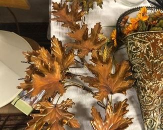 Metal Leaf Wall Decor
