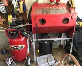 Air Compressor and Sand Blaster