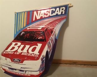 NASCAR Bud Metal Sign