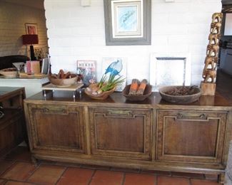 Fancher Buffet - well made rustic with fab  brass handles  $350  Available Now!